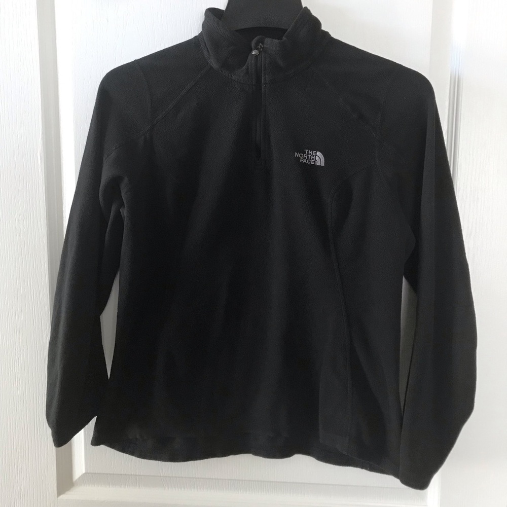 The North Face Black and Gray Fleece Sweater Jacket size M